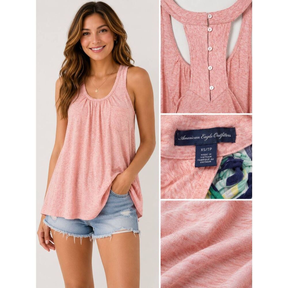American Eagle XS Pink Top